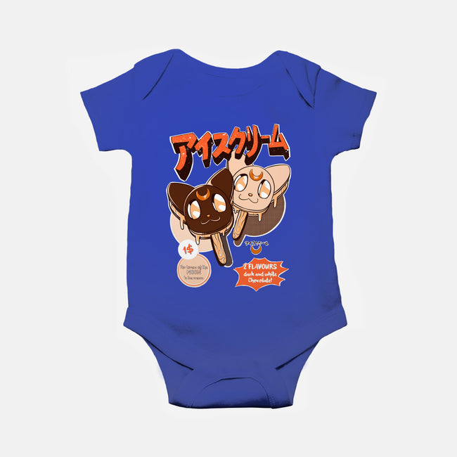 Moon Ice Cream-Baby-Basic-Onesie-ellr