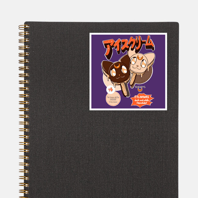 Moon Ice Cream-None-Glossy-Sticker-ellr