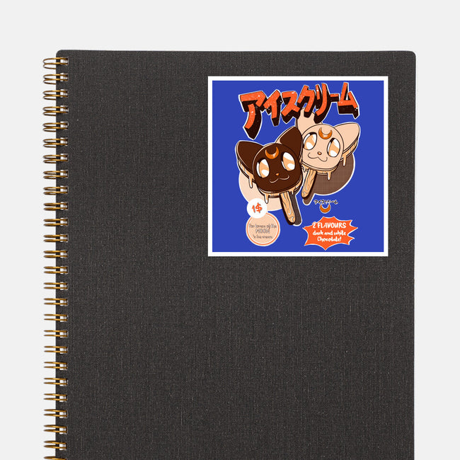 Moon Ice Cream-None-Glossy-Sticker-ellr