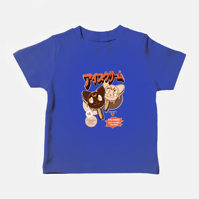 Moon Ice Cream-Baby-Basic-Tee-ellr