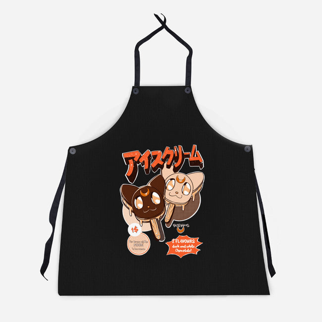 Moon Ice Cream-Unisex-Kitchen-Apron-ellr