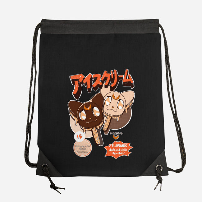 Moon Ice Cream-None-Drawstring-Bag-ellr