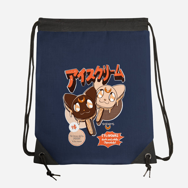 Moon Ice Cream-None-Drawstring-Bag-ellr