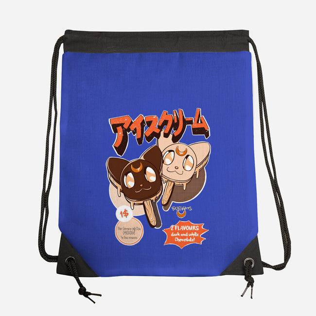 Moon Ice Cream-None-Drawstring-Bag-ellr