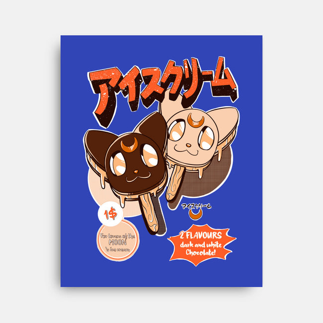Moon Ice Cream-None-Stretched-Canvas-ellr