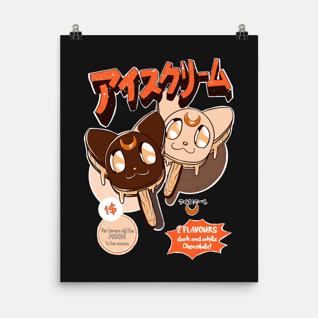 Moon Ice Cream-None-Matte-Poster-ellr