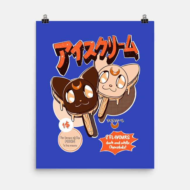 Moon Ice Cream-None-Matte-Poster-ellr