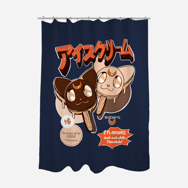 Moon Ice Cream-None-Polyester-Shower Curtain-ellr