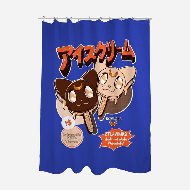 Moon Ice Cream-None-Polyester-Shower Curtain-ellr