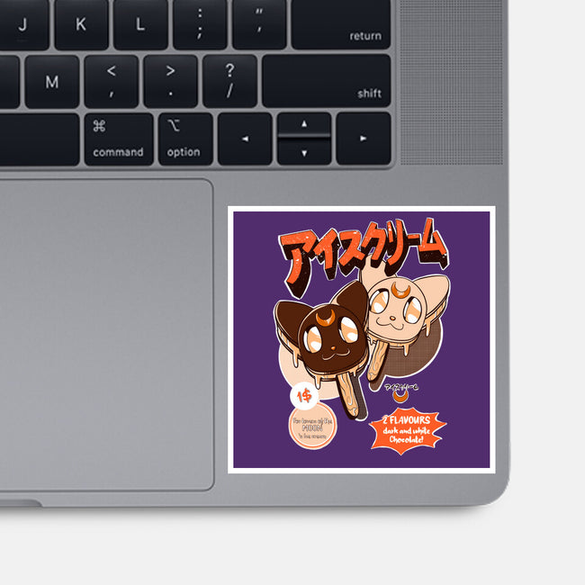 Moon Ice Cream-None-Glossy-Sticker-ellr