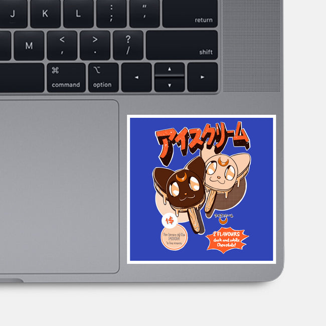 Moon Ice Cream-None-Glossy-Sticker-ellr