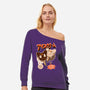 Moon Ice Cream-Womens-Off Shoulder-Sweatshirt-ellr