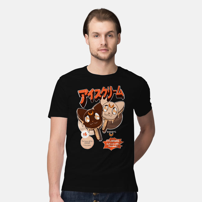 Moon Ice Cream-Mens-Premium-Tee-ellr