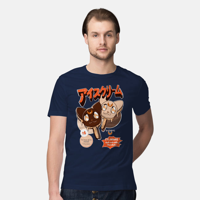 Moon Ice Cream-Mens-Premium-Tee-ellr