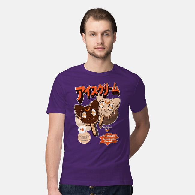 Moon Ice Cream-Mens-Premium-Tee-ellr
