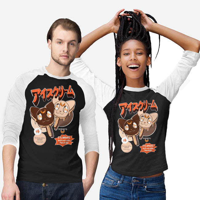 Moon Ice Cream-Unisex-Baseball-Tee-ellr