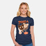 Moon Ice Cream-Womens-Fitted-Tee-ellr