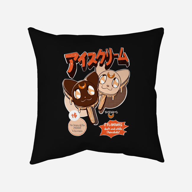 Moon Ice Cream-None-Removable Cover w Insert-Throw Pillow-ellr