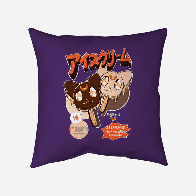 Moon Ice Cream-None-Removable Cover w Insert-Throw Pillow-ellr
