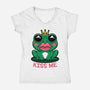 Kiss Me-Womens-V-Neck-Tee-fanfreak1