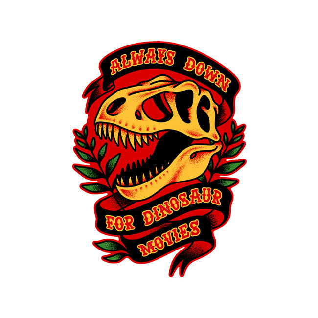 Always Down For Dino Movies-None-Stretched-Canvas-patrickgp