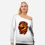 Always Down For Dino Movies-Womens-Off Shoulder-Sweatshirt-patrickgp