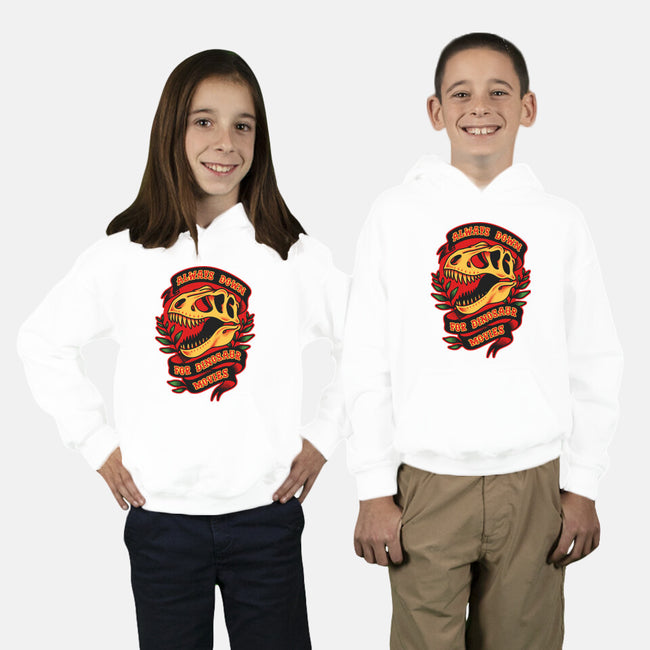 Always Down For Dino Movies-Youth-Pullover-Sweatshirt-patrickgp