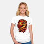 Always Down For Dino Movies-Womens-Fitted-Tee-patrickgp