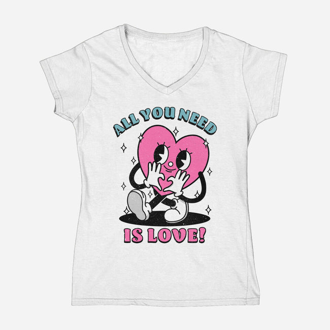 All You Need Is Love-Womens-V-Neck-Tee-fanfreak1