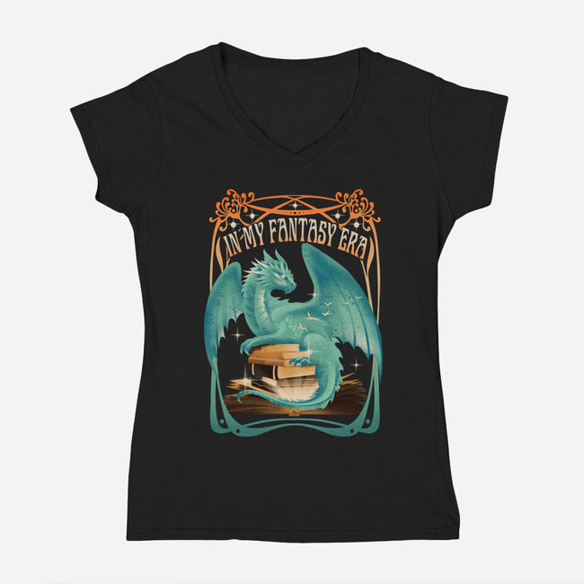 In My Fantasy Era-Womens-V-Neck-Tee-dandingeroz