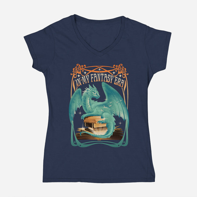 In My Fantasy Era-Womens-V-Neck-Tee-dandingeroz