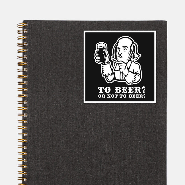 To Beer-None-Glossy-Sticker-demonigote
