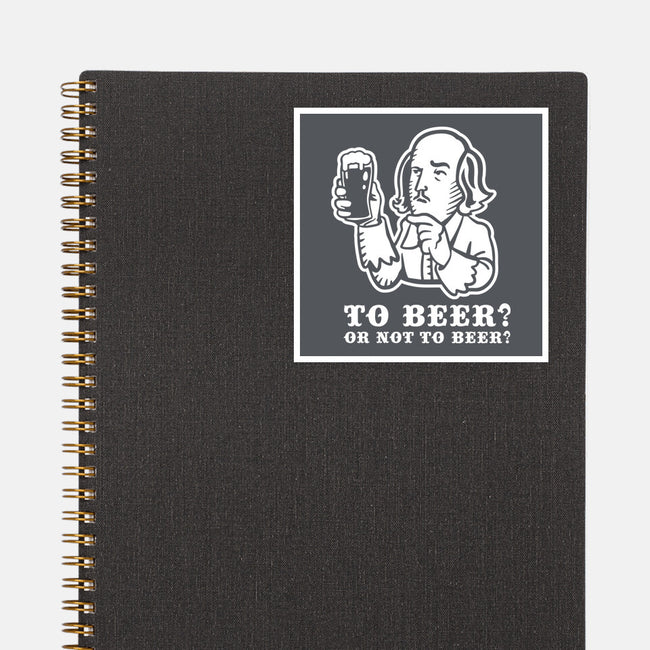 To Beer-None-Glossy-Sticker-demonigote