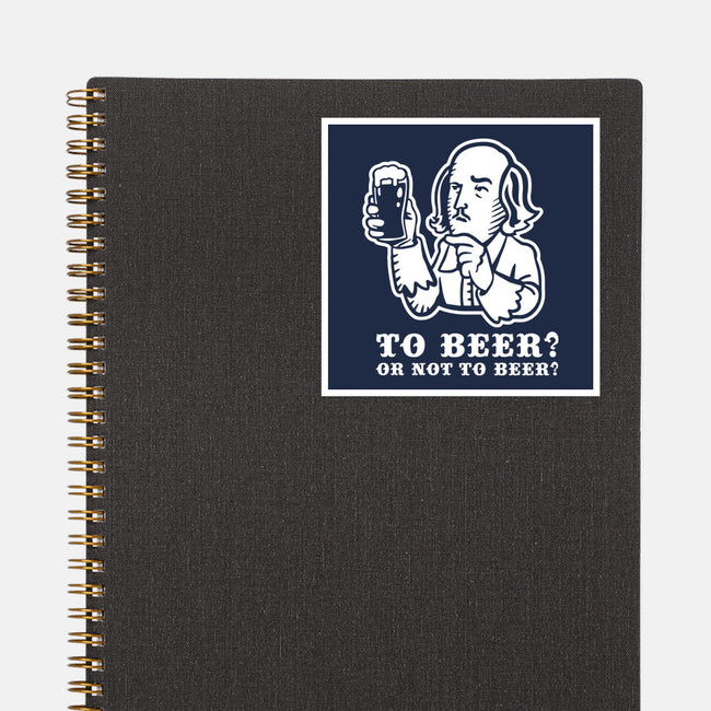 To Beer-None-Glossy-Sticker-demonigote