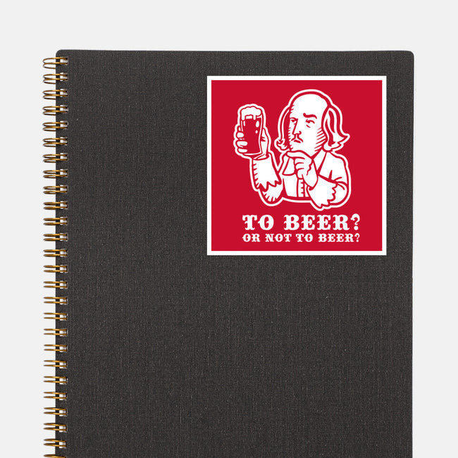 To Beer-None-Glossy-Sticker-demonigote
