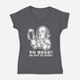 To Beer-Womens-V-Neck-Tee-demonigote