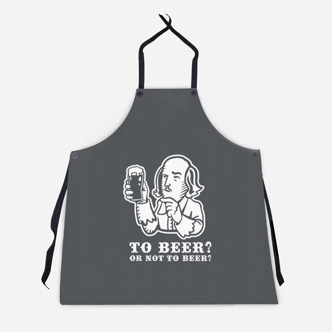 To Beer-Unisex-Kitchen-Apron-demonigote