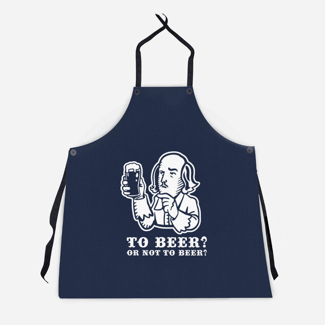 To Beer-Unisex-Kitchen-Apron-demonigote