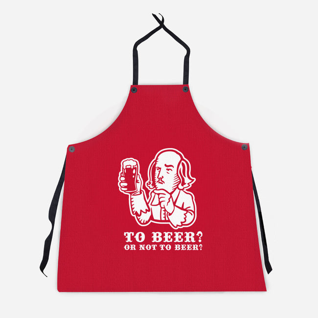 To Beer-Unisex-Kitchen-Apron-demonigote