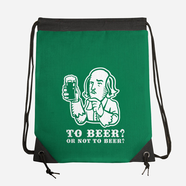 To Beer-None-Drawstring-Bag-demonigote