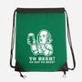 To Beer-None-Drawstring-Bag-demonigote