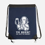To Beer-None-Drawstring-Bag-demonigote