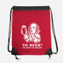To Beer-None-Drawstring-Bag-demonigote