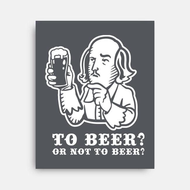 To Beer-None-Stretched-Canvas-demonigote