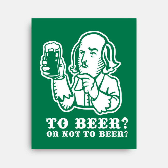 To Beer-None-Stretched-Canvas-demonigote