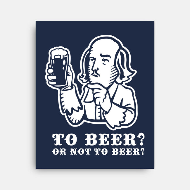 To Beer-None-Stretched-Canvas-demonigote
