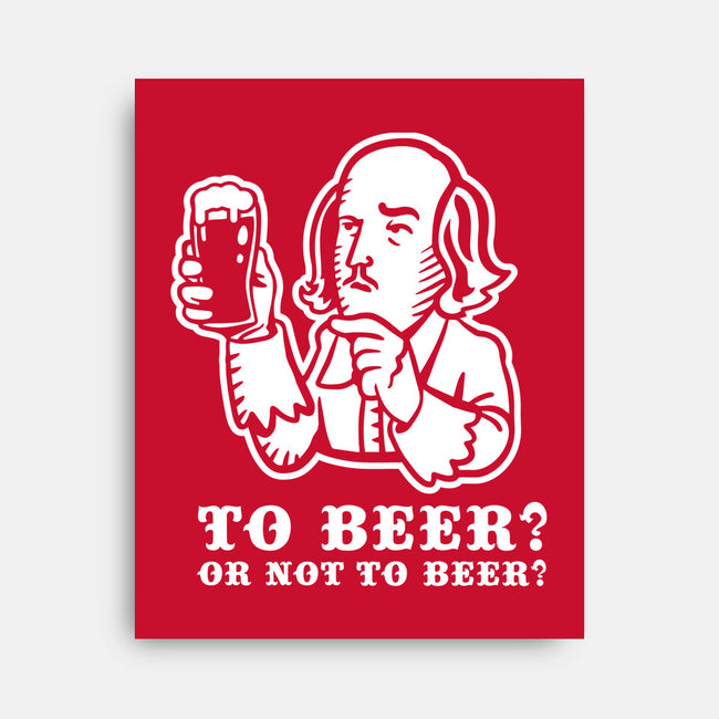 To Beer-None-Stretched-Canvas-demonigote