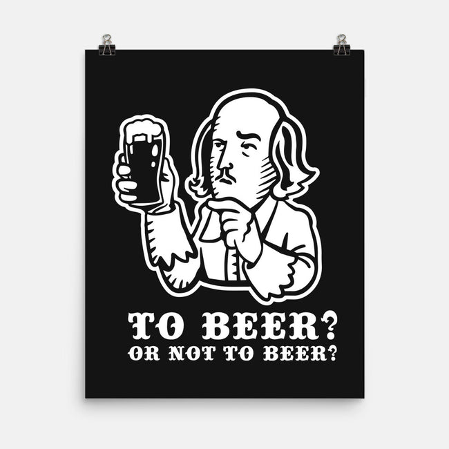 To Beer-None-Matte-Poster-demonigote