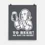 To Beer-None-Matte-Poster-demonigote
