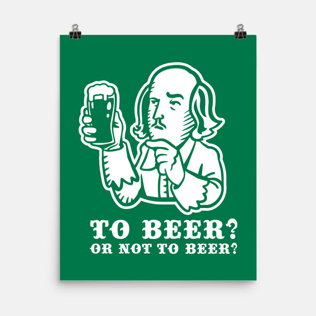 To Beer-None-Matte-Poster-demonigote